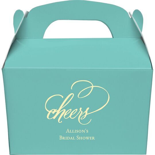 Refined Cheers Gable Favor Boxes